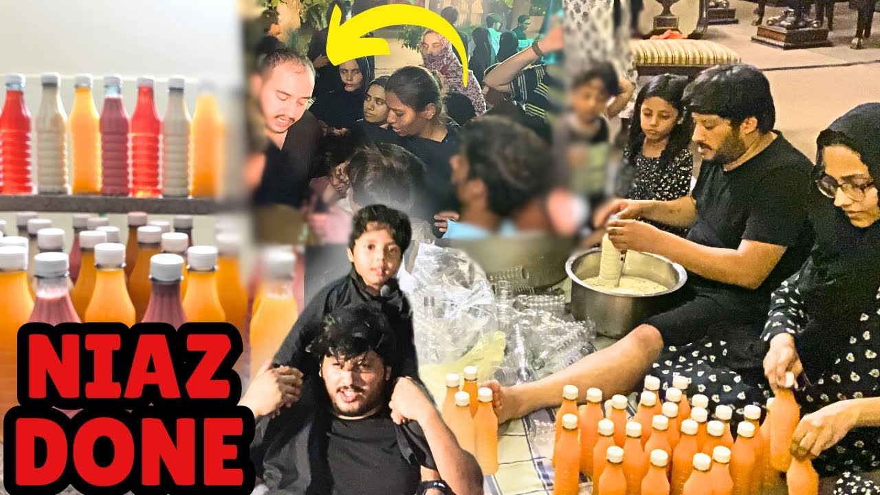 8TH Muharram Niaz Done ✔️ NOHA By Ali🖤| Sabne Mil k sabeel banai🖤| Shazy Rush may phas gaya😮|