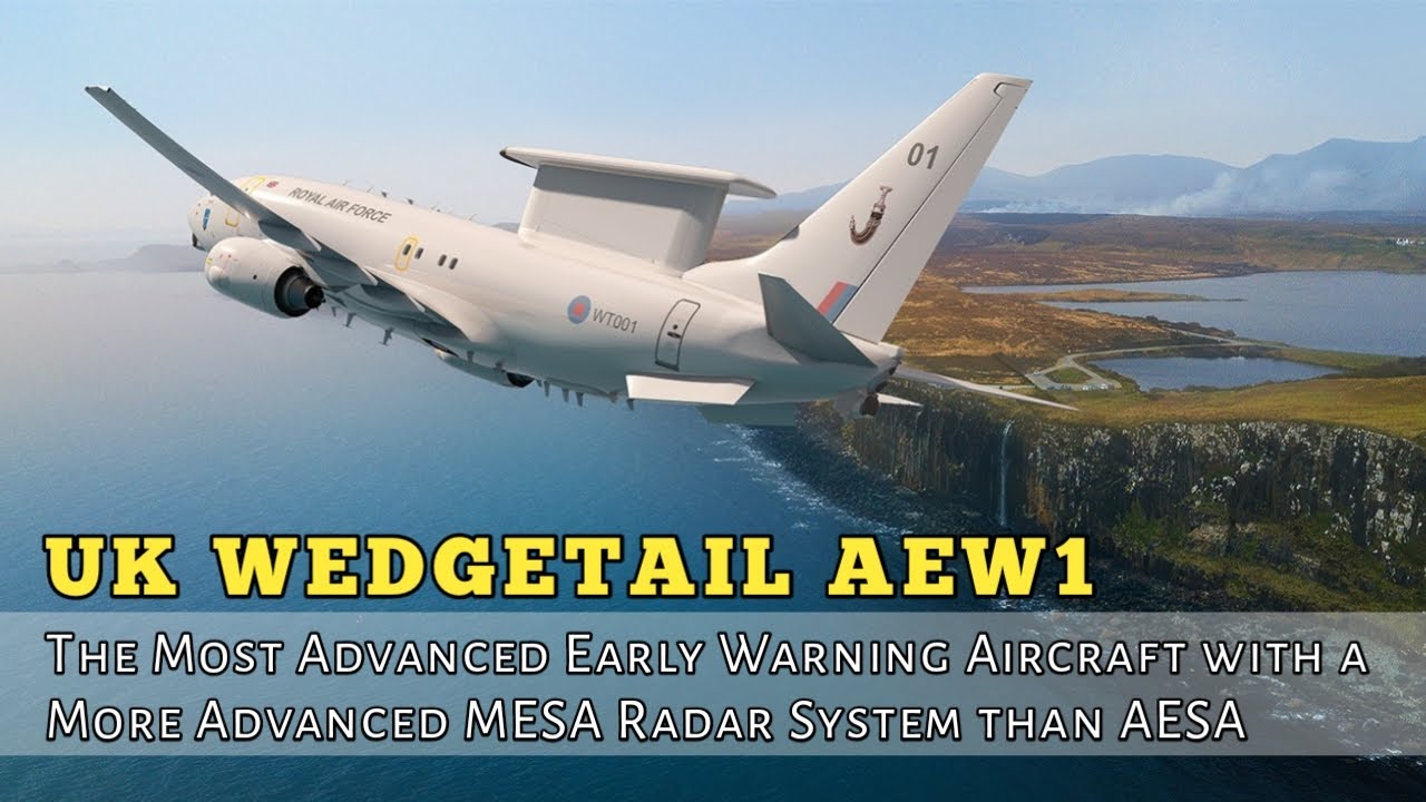UK Wedgetail AEW1, Advanced Early Warning Aircraft with MESA Radar System #aircraft #unitedkingdom