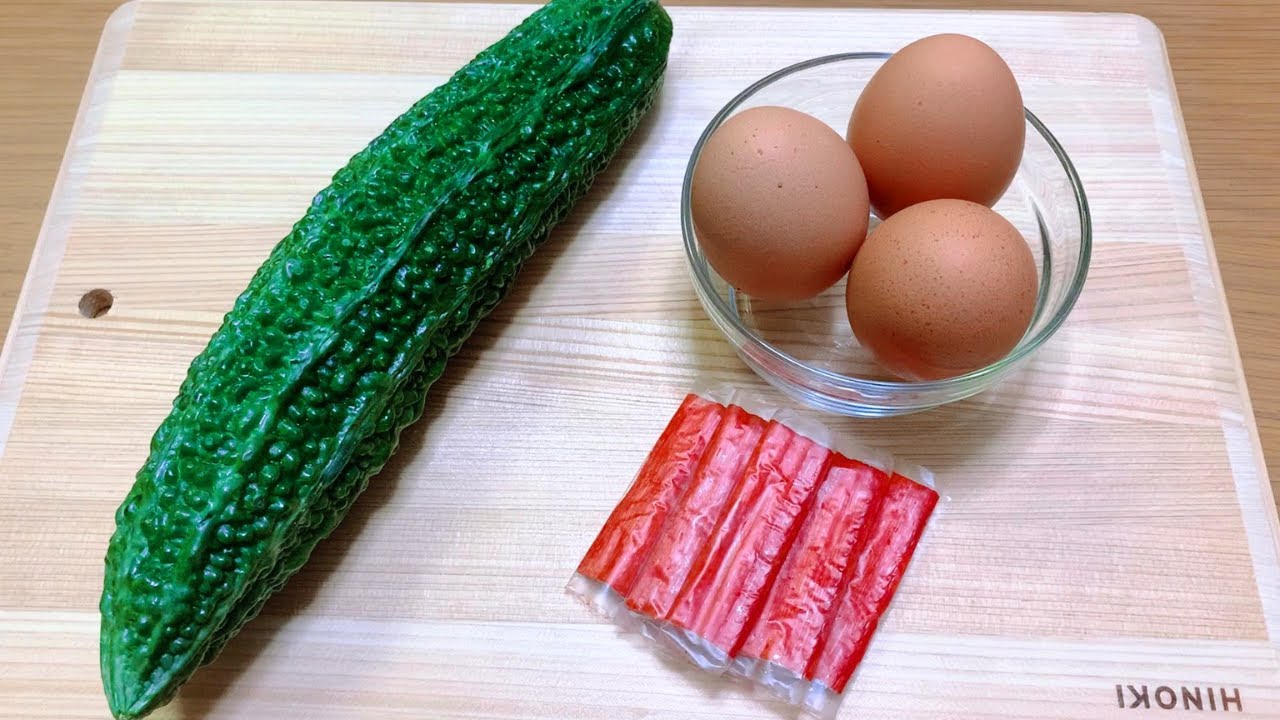【ゴーヤ・卵・カニカマ】超簡単レシピ/ゴーヤ、卵とカニカマがあれば、すぐ作れる！ゴーヤで肝臓を守ろう！味付け通常版/苦瓜炒蛋、Stir-Fried Bitter Gourd with Egg