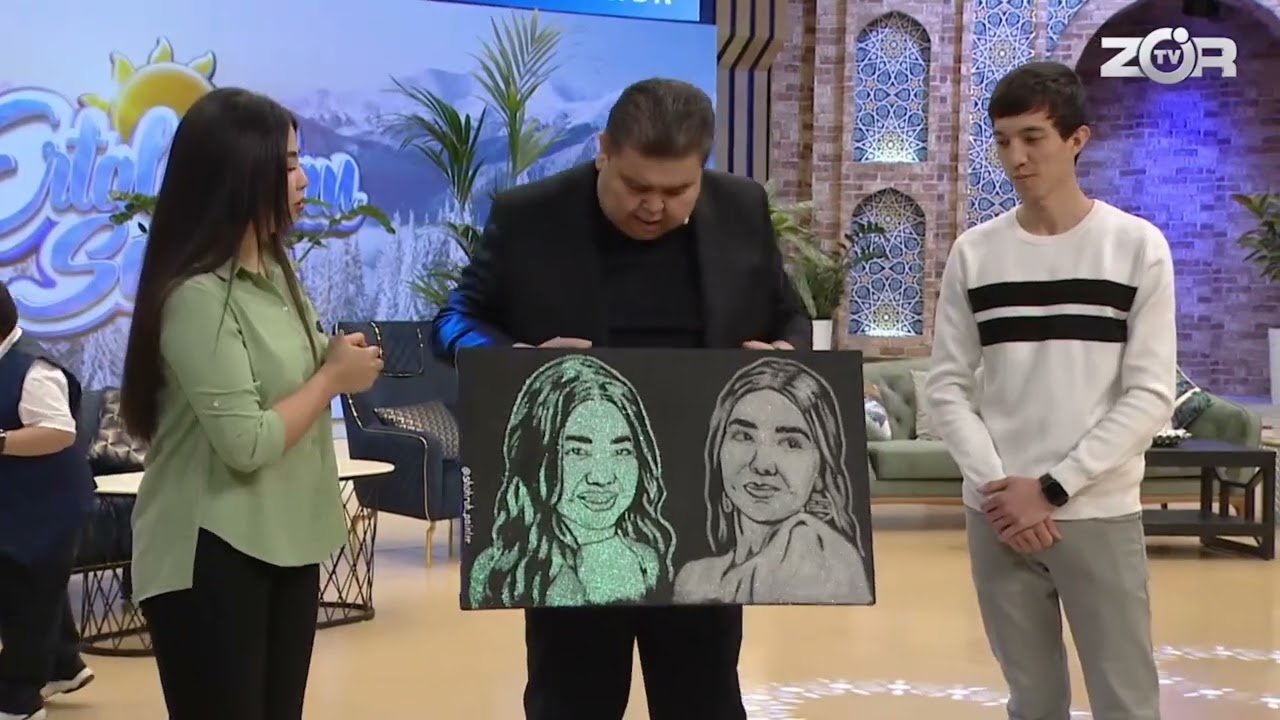 Zo'rtv da Dilfuzaxonga berilgan vadani bajardim😎. Rassom Shohruh Suyunovdan yana bir sovg''a.