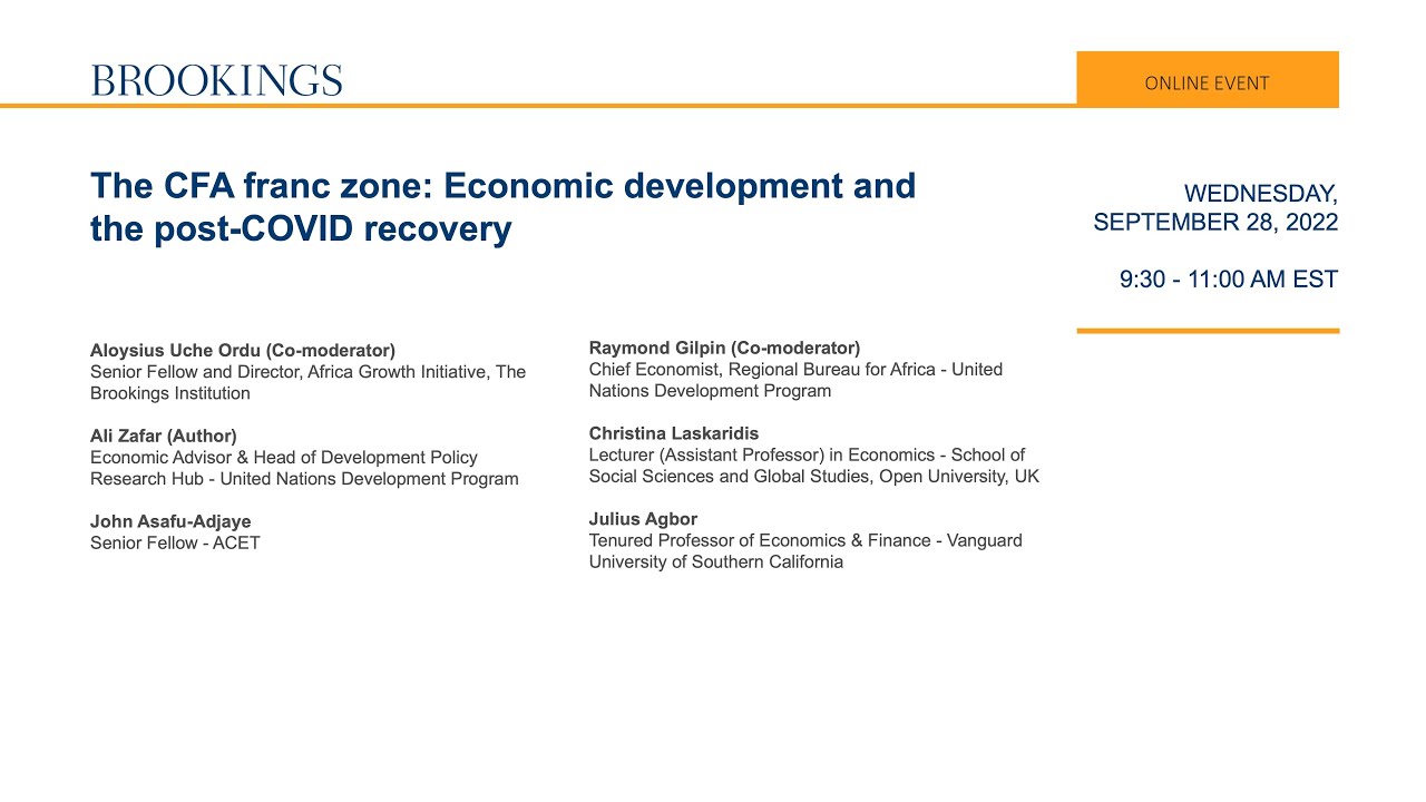 The CFA franc zone: Economic development and the post-COVID recovery