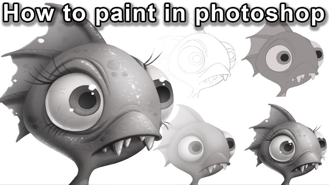Painting in photoshop with values