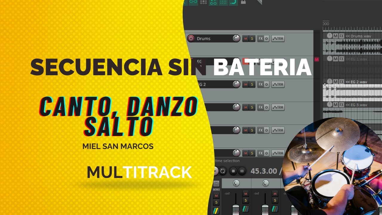 CANTO DANZO SALTO  MEDLEY   MIEL SAN MARCOS  SIN BATERIA  MULTITRACK