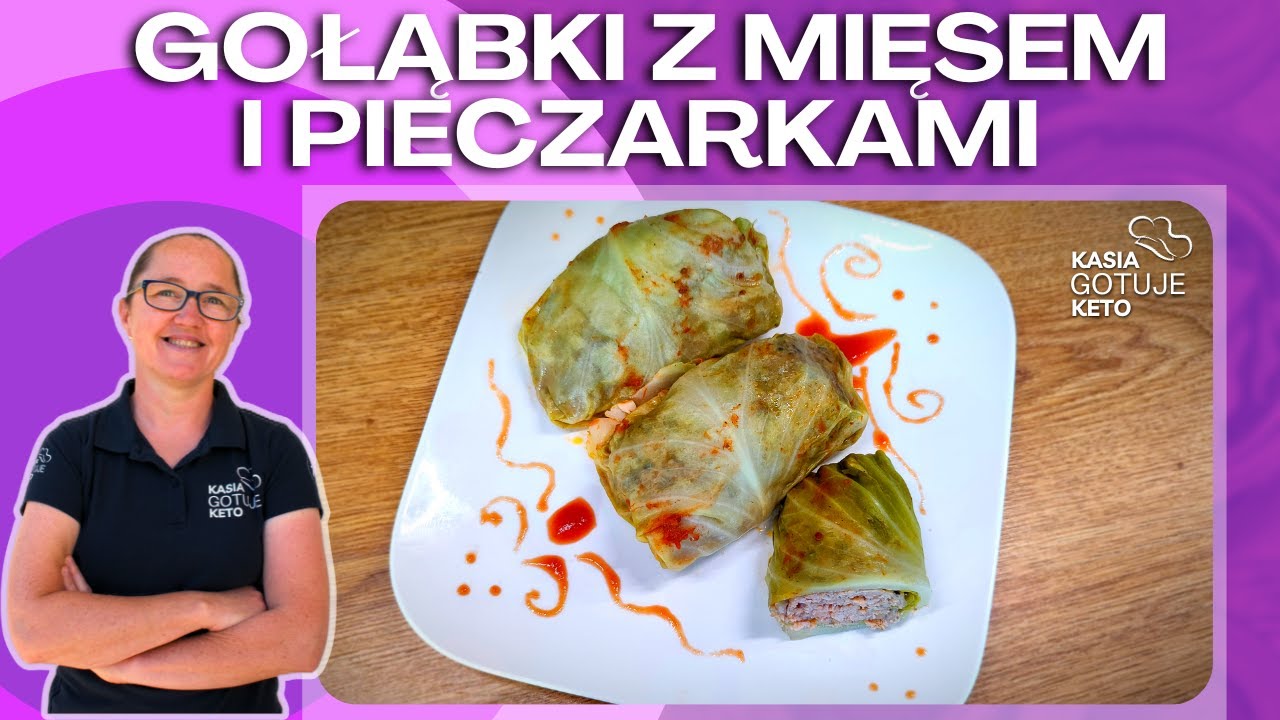 Kasia Gotuje Keto - Gołąbki z mięsem i pieczarkami