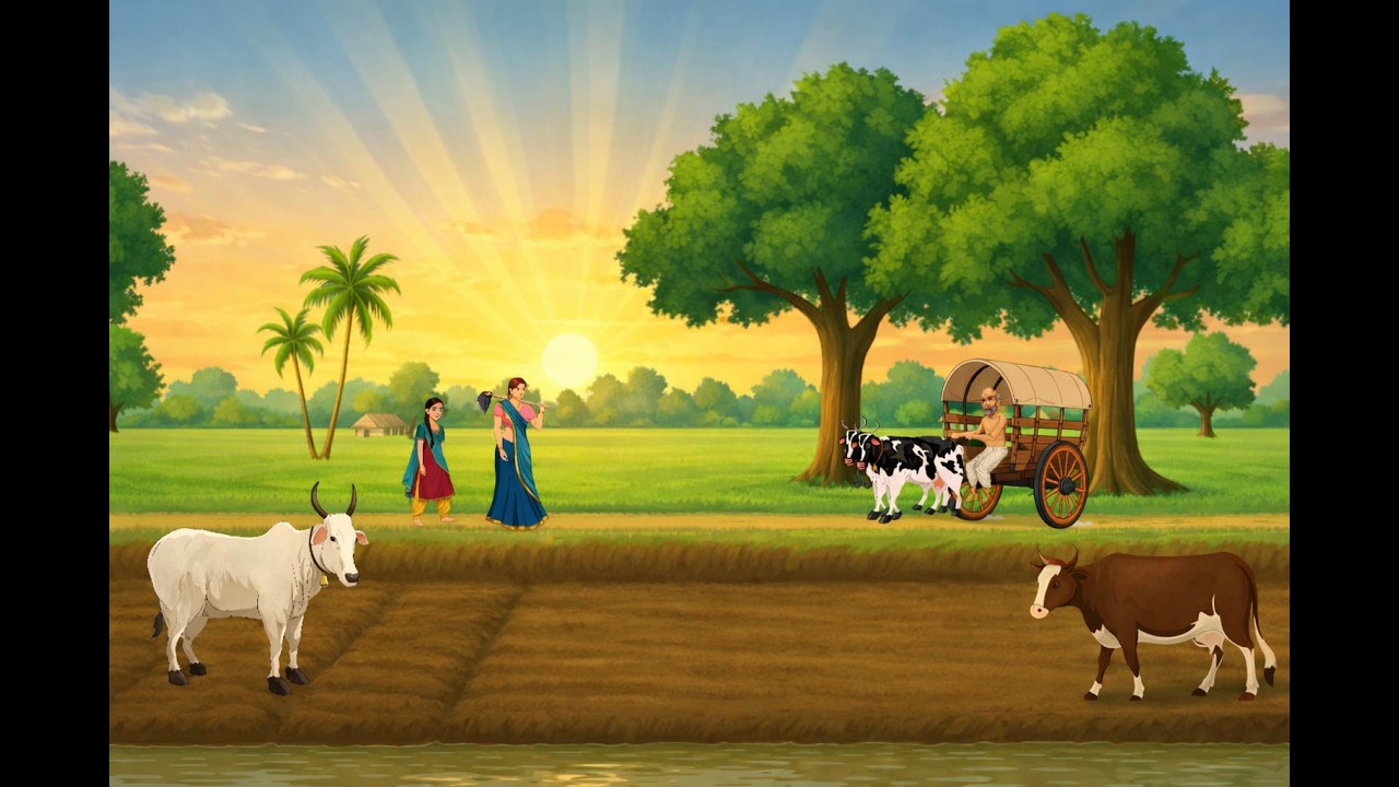 दो बहनों की मेहनत || Hindi Moral story || Cartoon video