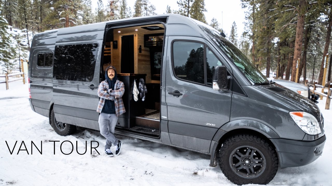 SPRINTER VAN TOUR | Ultimate Ski Cabin On Wheels - IKON Ski Pass Road Trip