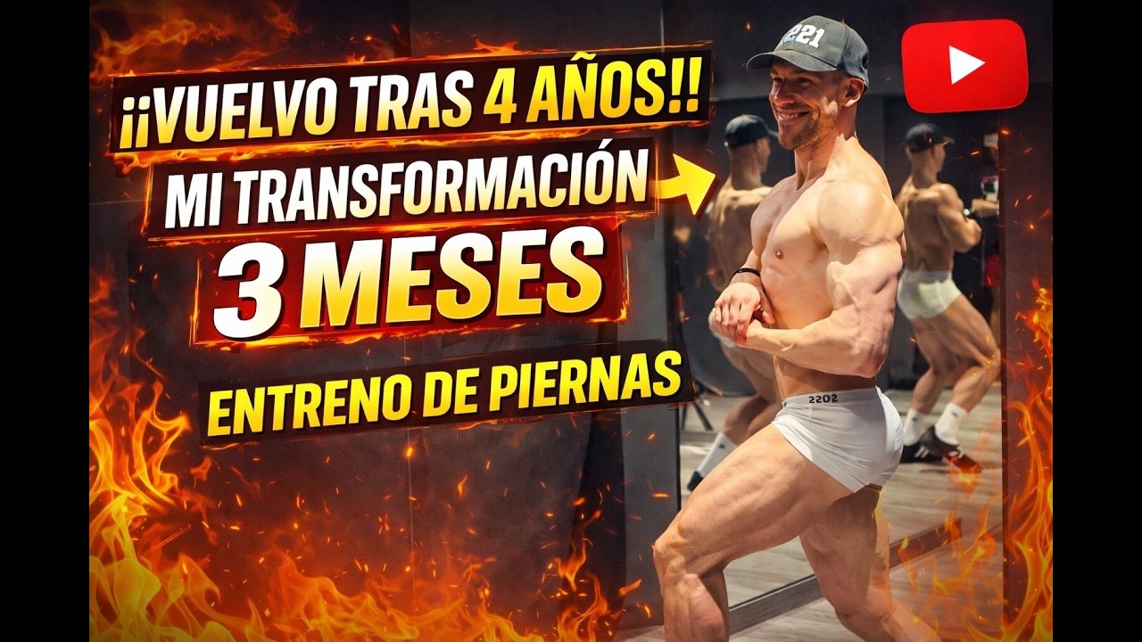 VUELVO A YOUTUBE + ENTRENAMIENTO DE PIERNAS 🍗