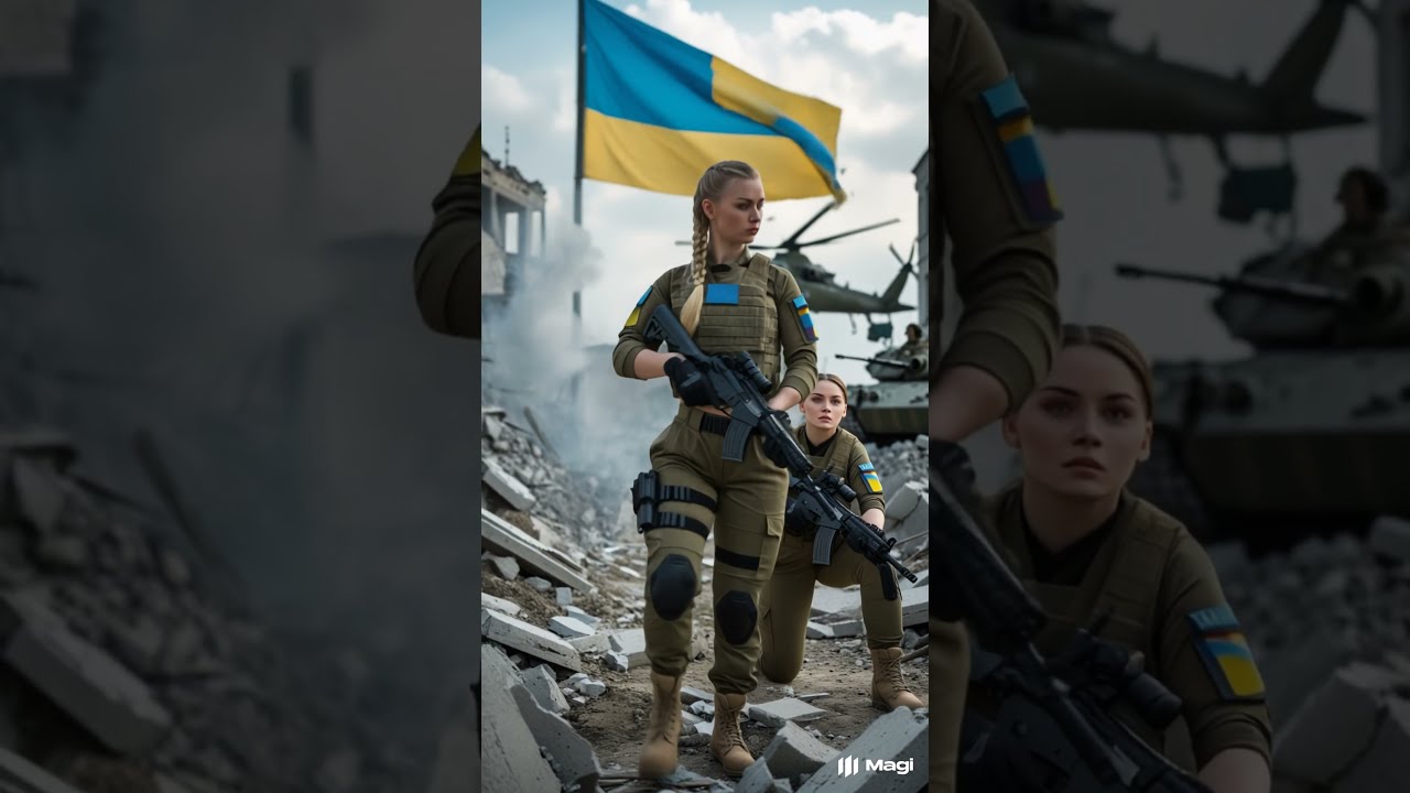 Ukrainian Army Queens 🇺🇦 Brave Women on the Frontlines!#shorts #war #ai #army