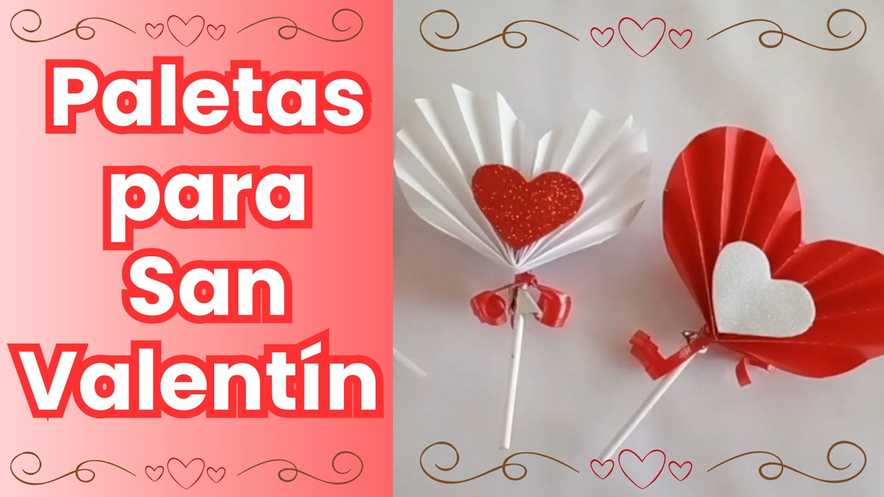 💘Como decorar paletas para San Valentín fácil y rápido 💘
