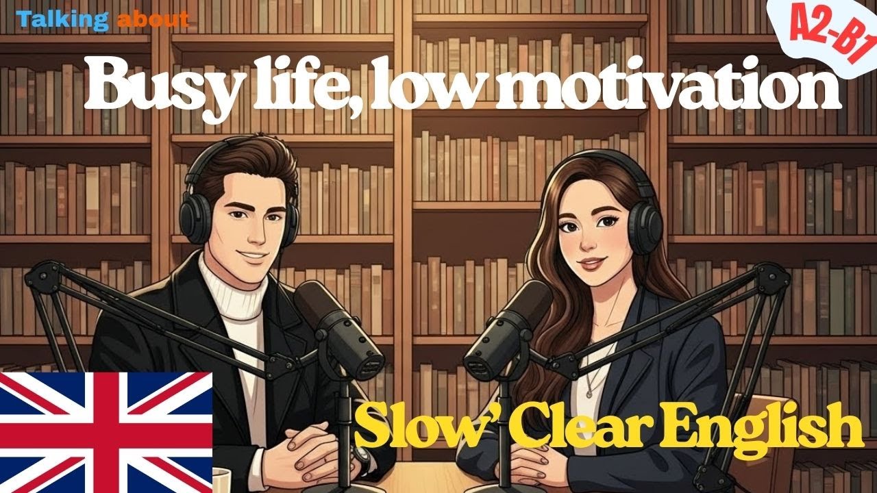 Learning English gently when you feel tired, busy, or low — without pressure or guilt.