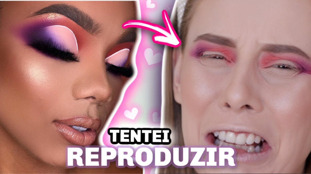Tentei fazer uma MAQUIAGEM PROFISSIONAL SEMI CUT COLORIDO #seinspirenamake  | Amanda Pastore