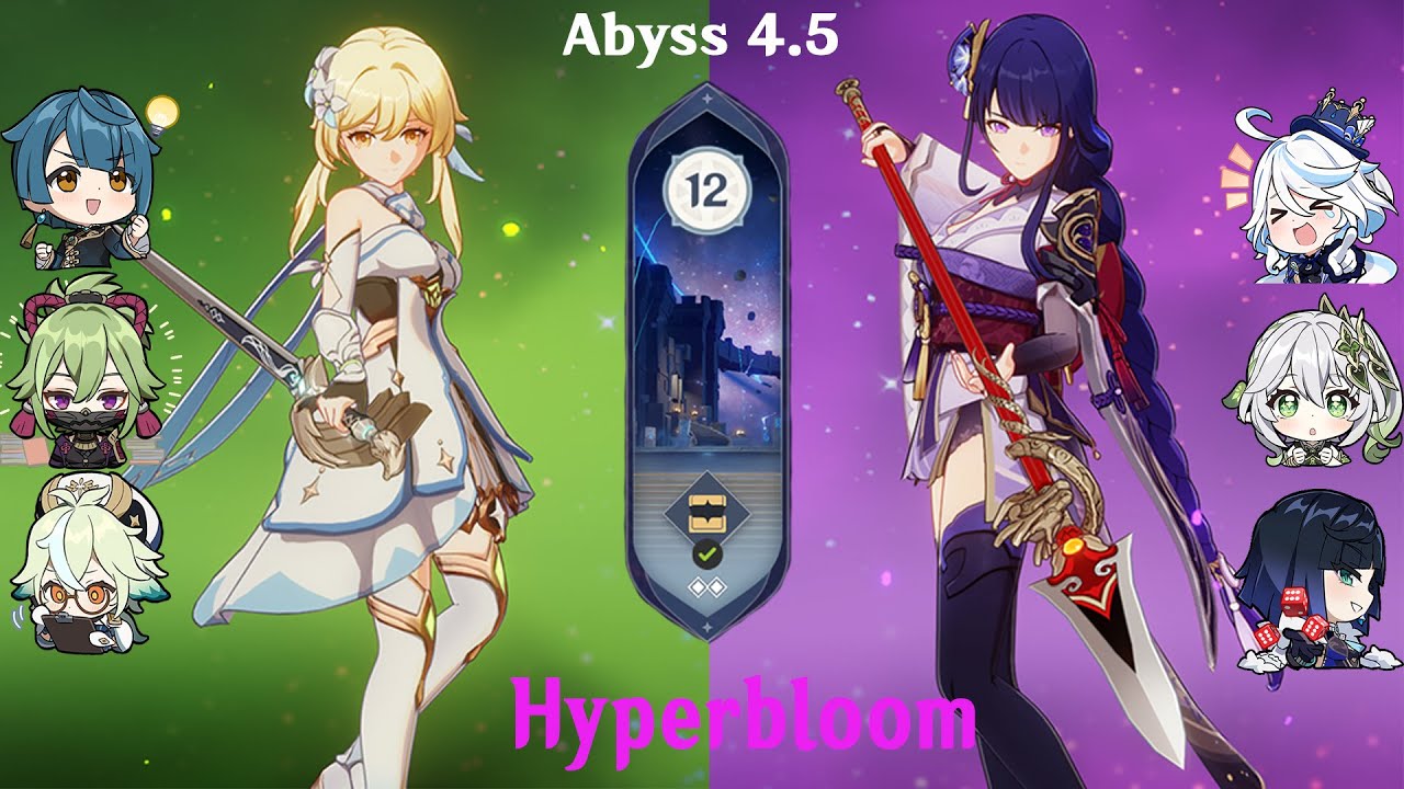 Spiral Abyss 4.5 - Floor 12 - Hyperbloom Teams
