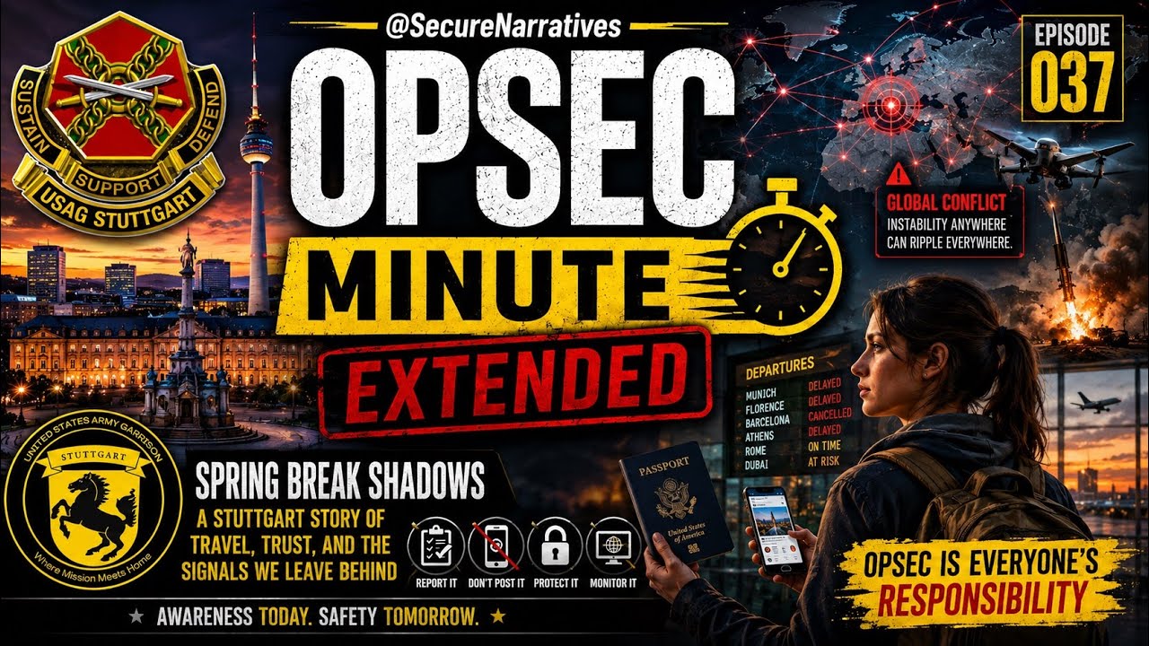 OPSEC Minute - Extended -- 037, Spring Break Shadows...