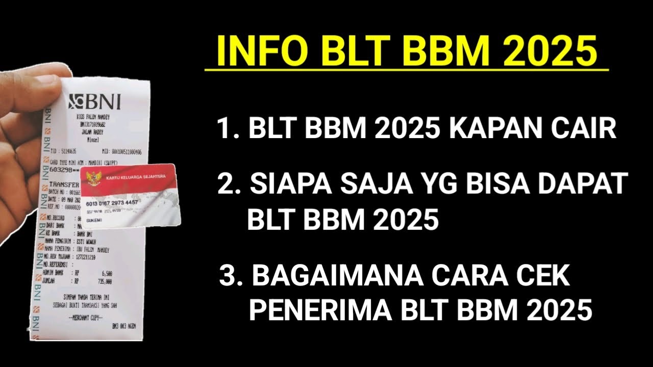 BLT BBM 2025 KAPAN CAIR ? INFO BLT BBM 2025