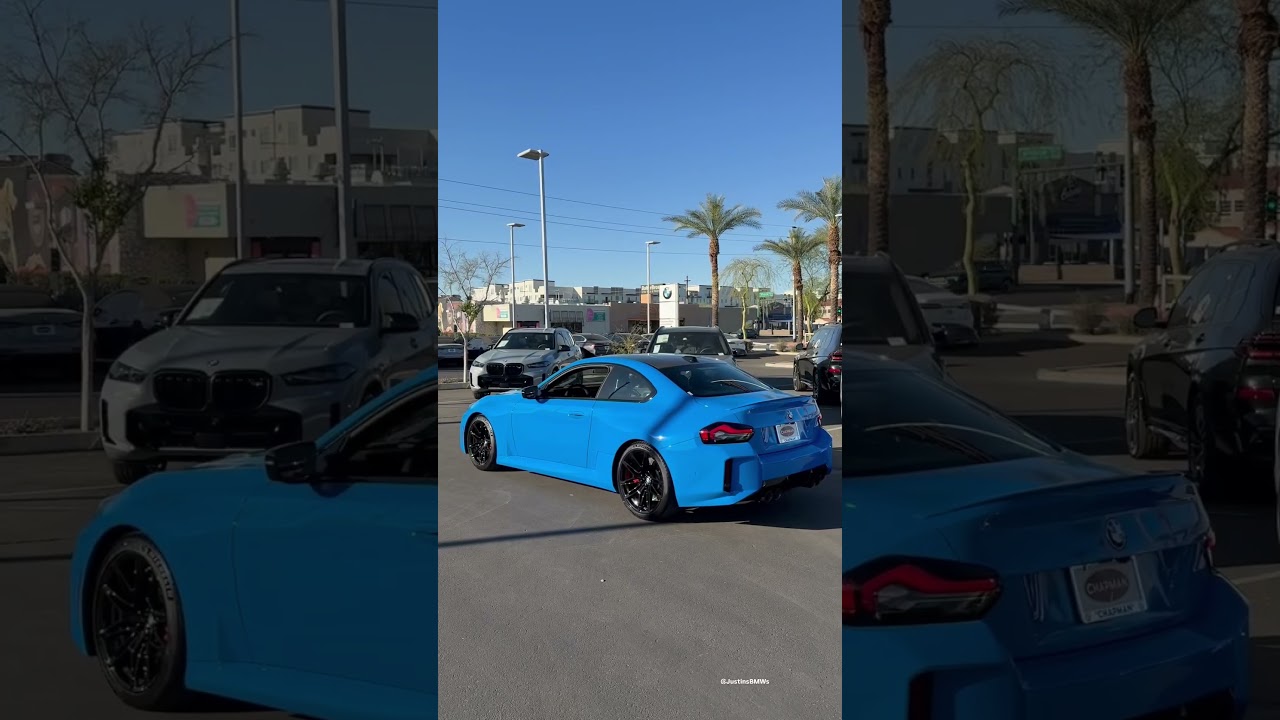 Gorgeous G87 M2 in Voodoo Blue Individual. Full carbon package and lowered from factory #bmwm #bmw