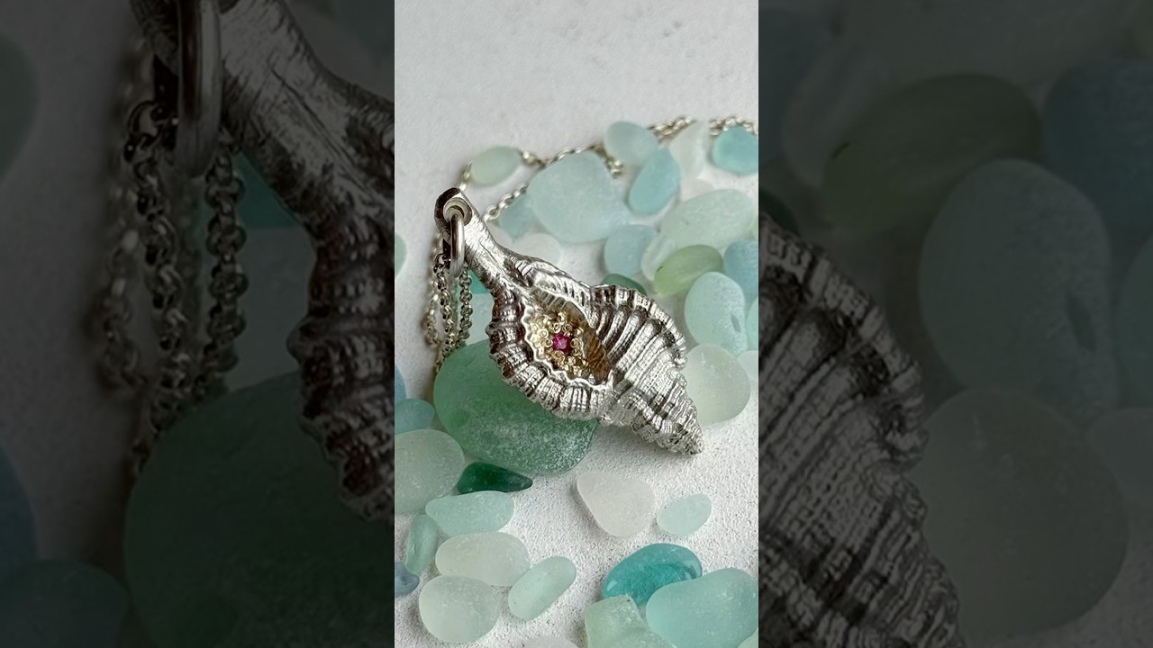 How it’s made | Sand cast silver shell | Handmade silver jewellery | Tutorial