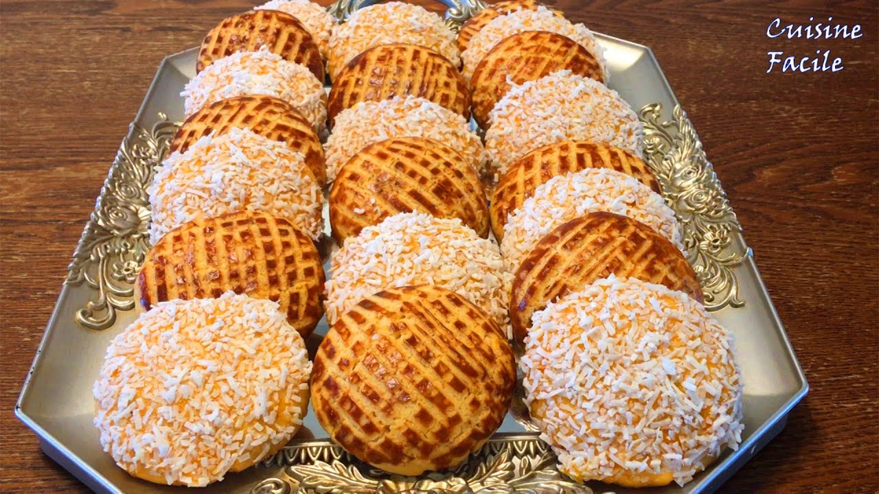 Biscuits à la noix de coco - حلويات جوز الهند - Coconut cookies