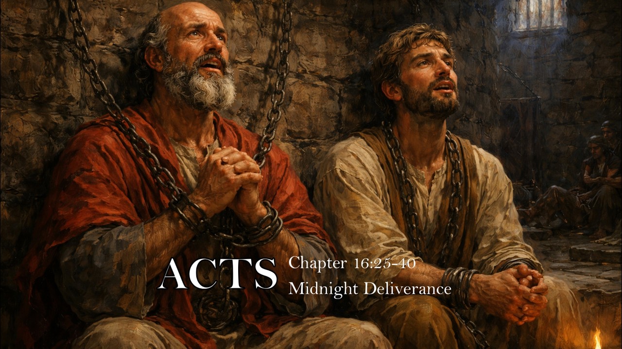 Acts 16:25-40  — Midnight Deliverance | The Seeker’s Well | Real Faith for Real People
