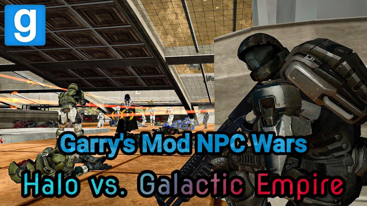 Garry's Mod NPC Wars - Halo: UNSC & The Covenant vs. Galactic Empire