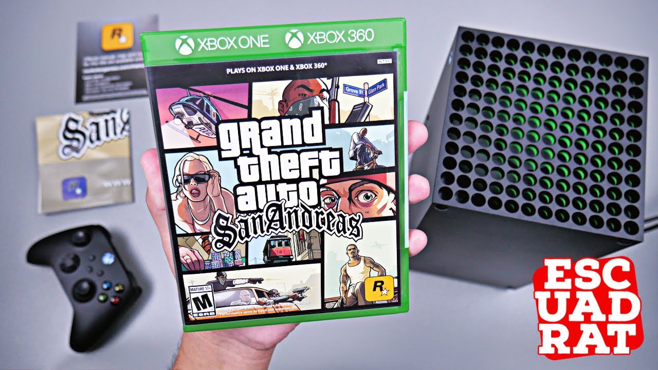 GTA San Andreas HD Remastered Xbox Series X Распаковка и геймплей Grand Theft Auto San Andreas