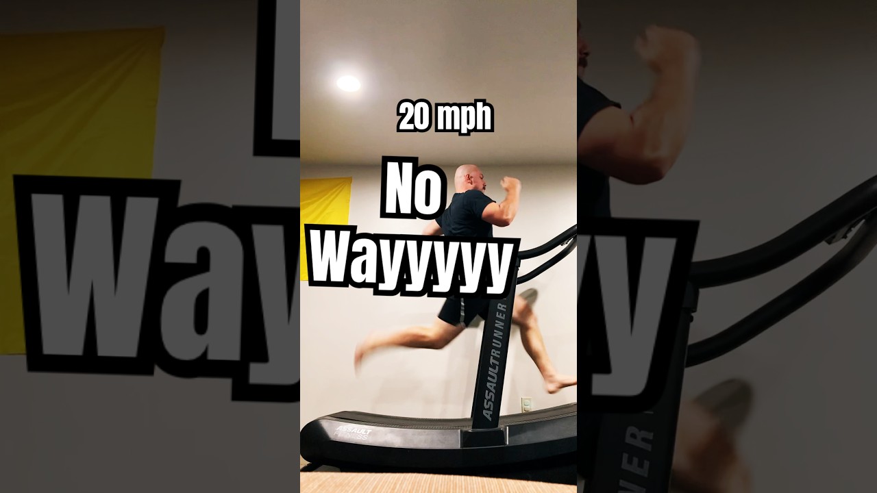 Running &ldquo;20 mph&rdquo; on an Assault Runner 🏃 @assault fitness #running #dad