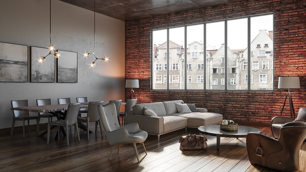 3dsmax Loft Interior Tutorial (Best Render)