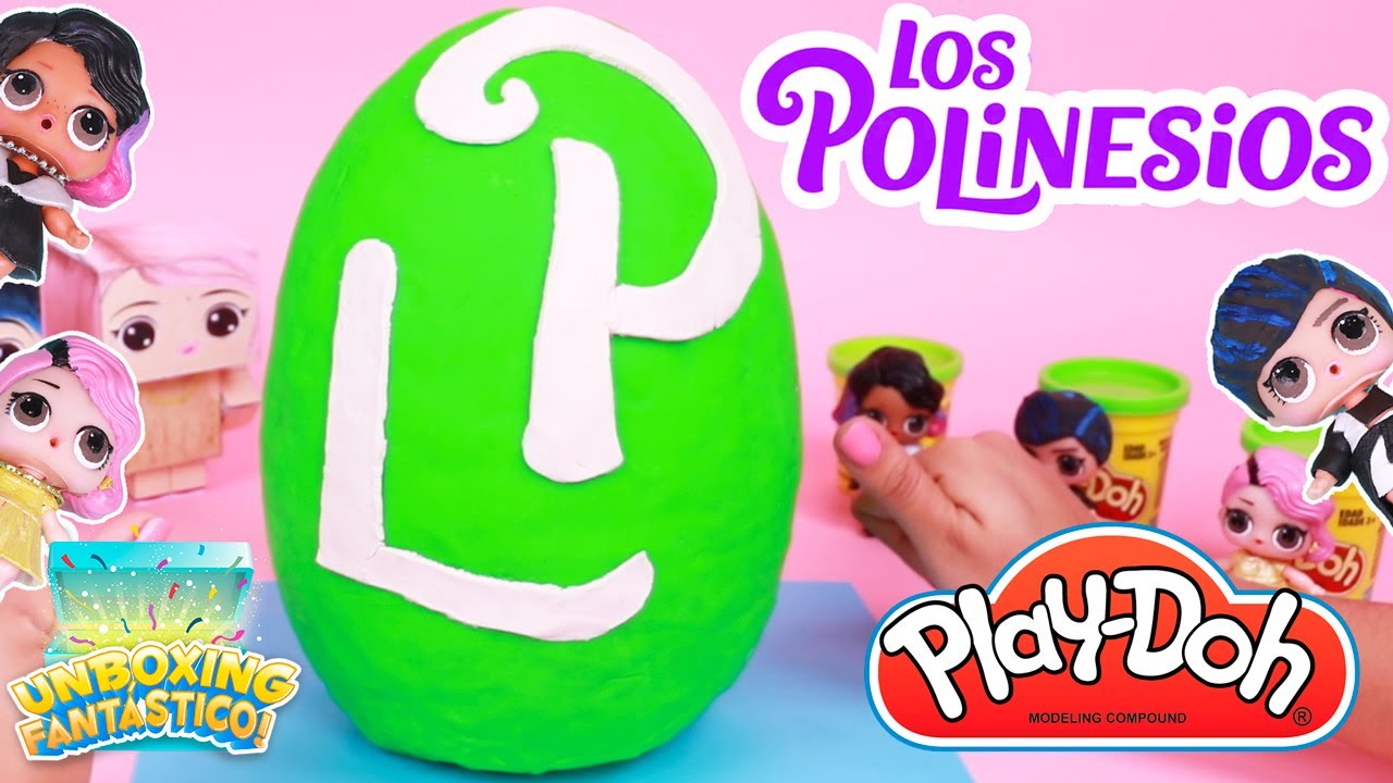 Los POLINESIOS en HUEVO SORPRESA GIGANTE de Play-doh - Unboxing Fantástico