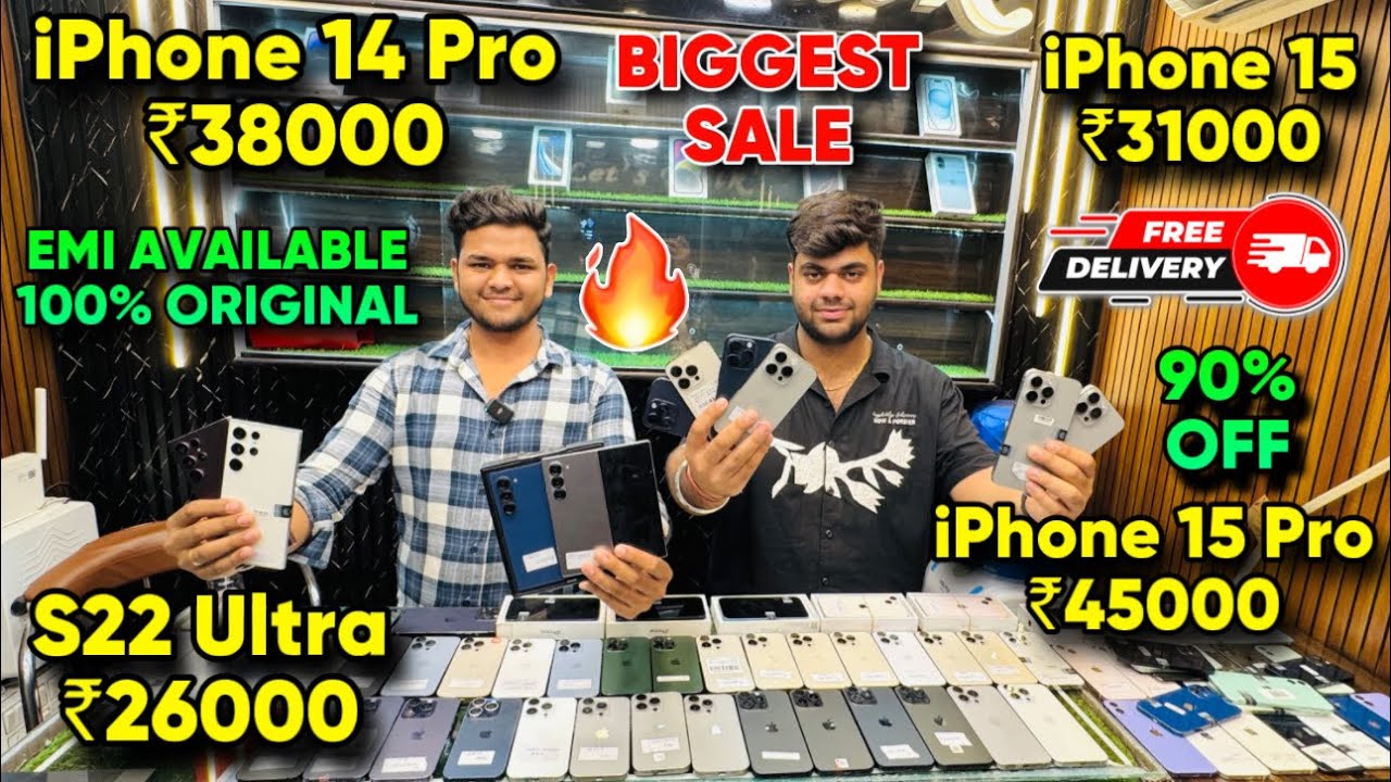 Biggest iPhone Sale Ever 🔥| Cheapest iPhone Market  | Second Hand Mobile | iPhone15 Pro iPhone 16