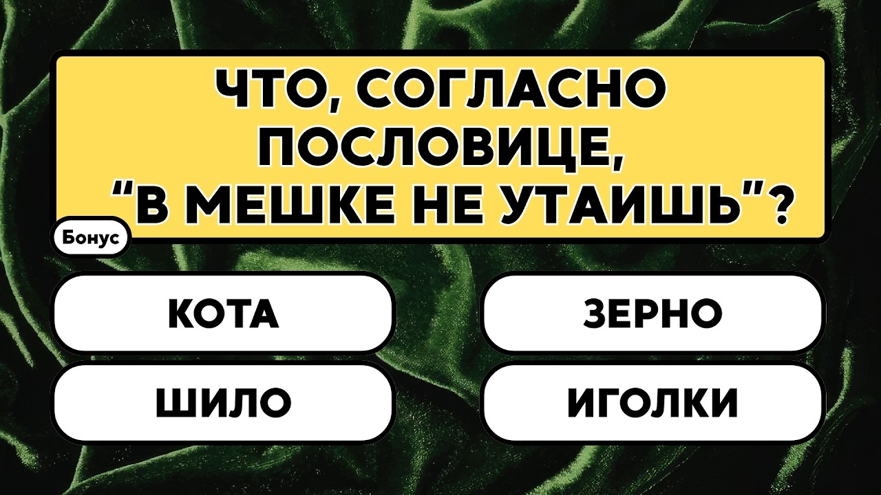 Ты это знал? Проверь себя за 10 минут!     #викторина #вопрос #ответ #знания #эрудиция