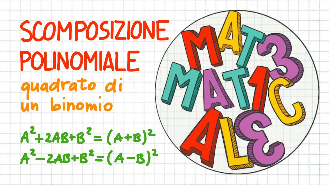 SCOMPOSIZIONE POLINOMIALE - quadrato di un binomio       _ SP15