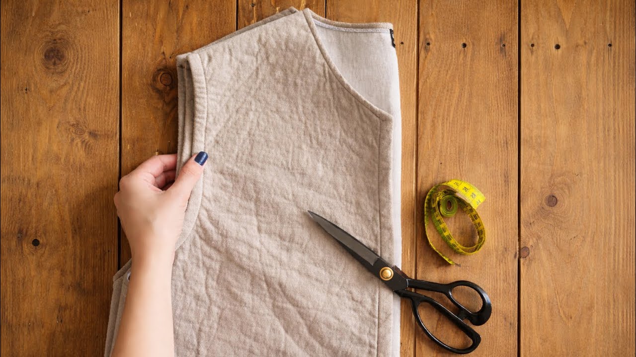 This Simple Vest Looks Expensive… I Sewed It at Home✂️