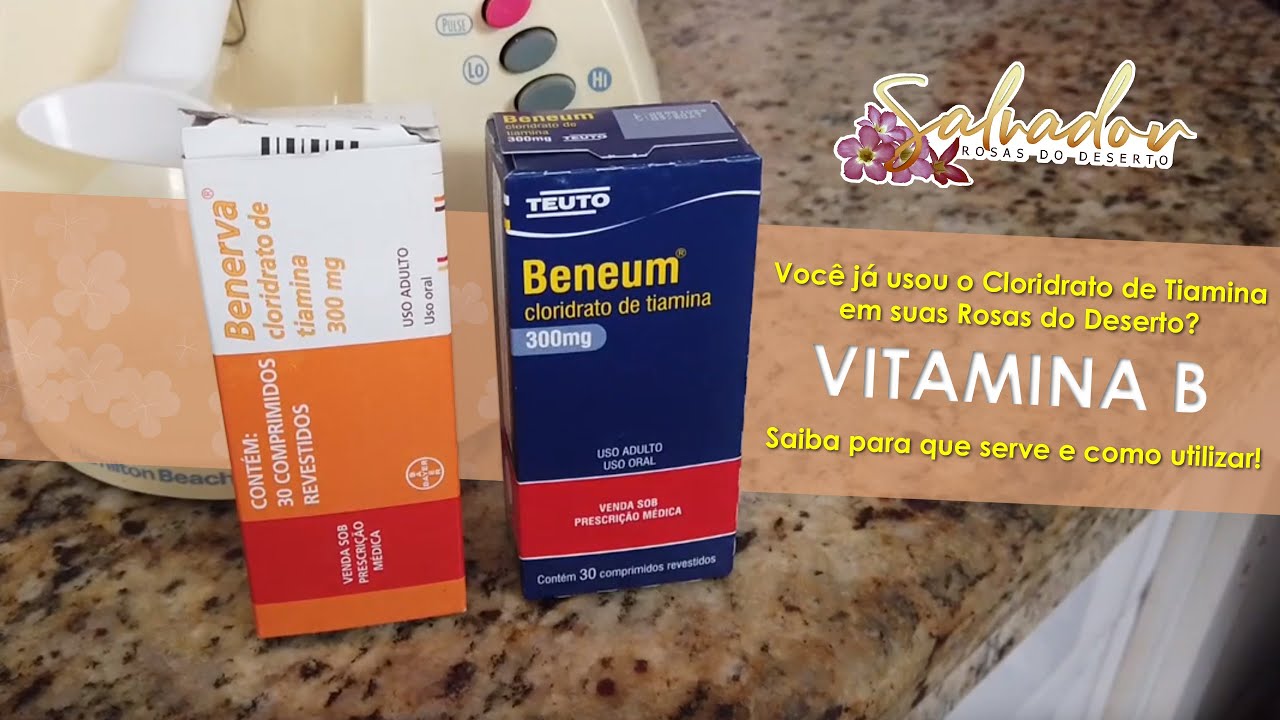 Estimule o crescimento e o desenvolvimento das raízes de sua Rosas do Deserto usando a vitamina B