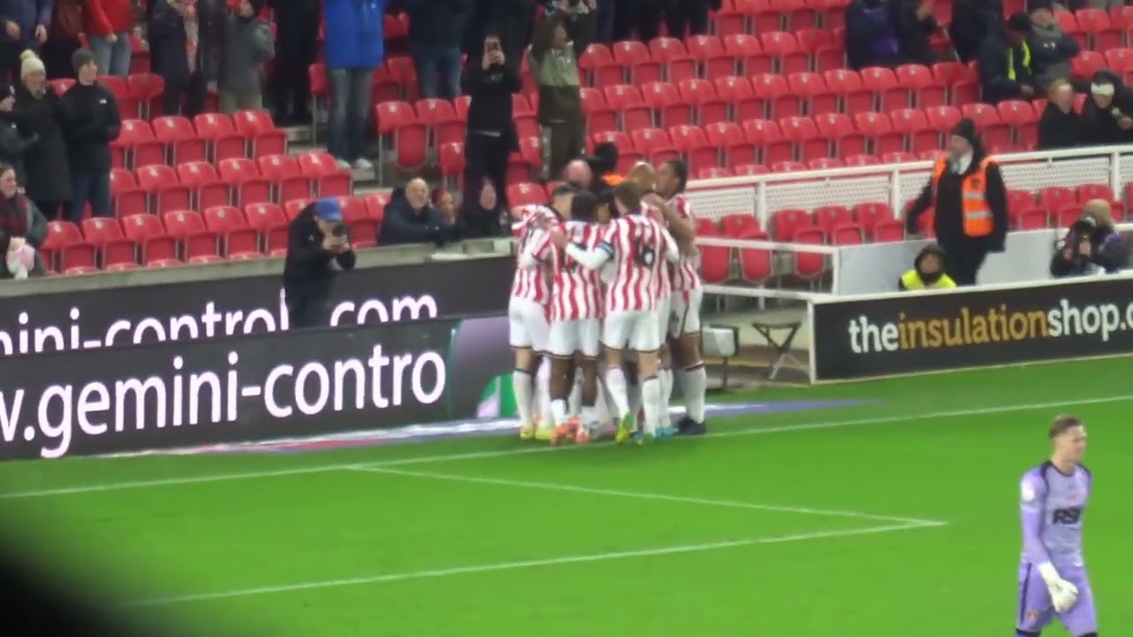 Stoke City - Sorba Thomas Goal Celebrations vs. Charlton Athletic