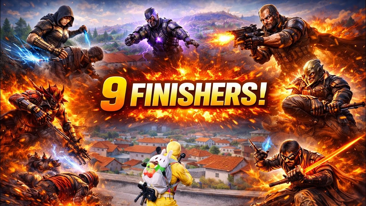 🔥 9 Finishers in BGMI | Intense Gameplay 