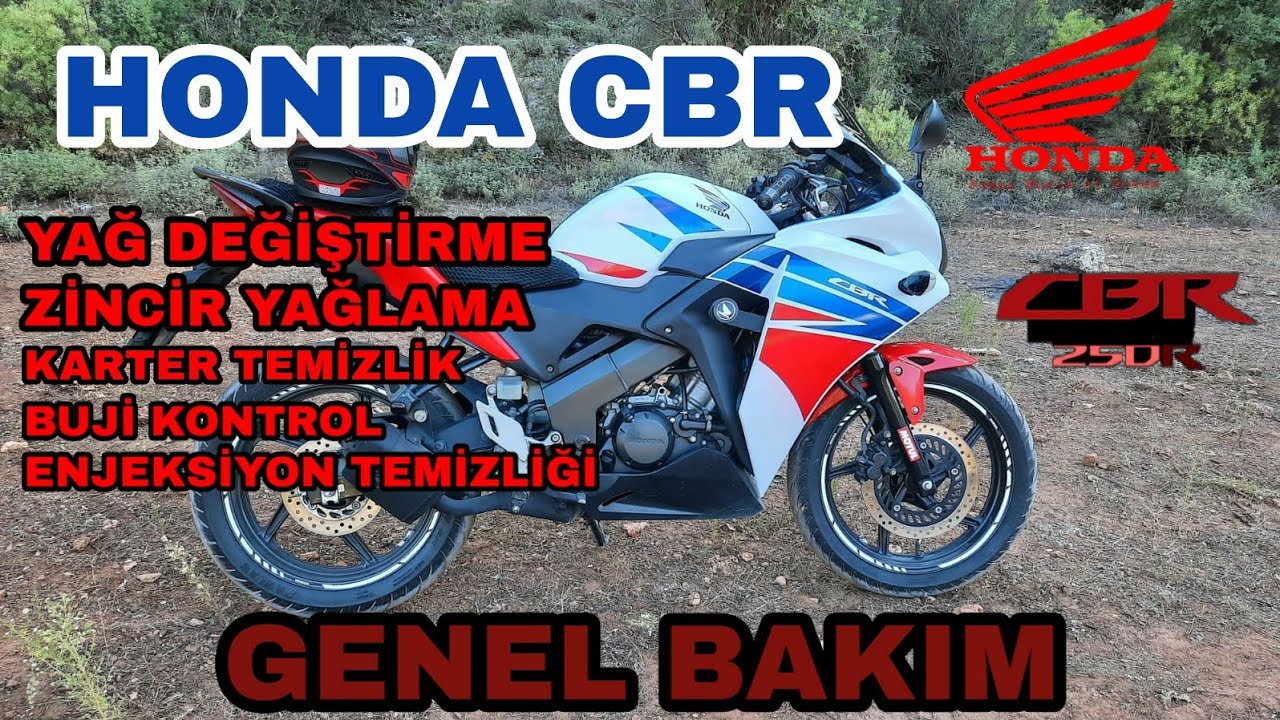 HONDA CBR 125 R / Genel Bakım ( yağ, zincir, buji, karter, enjeksiyon)