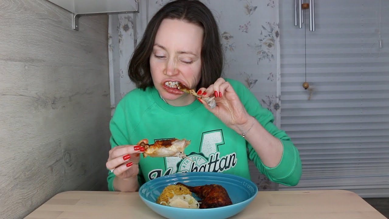 ASMR Whisper Eating Sounds | Chicken So Crunchy and Yummy | Mukbang 먹방