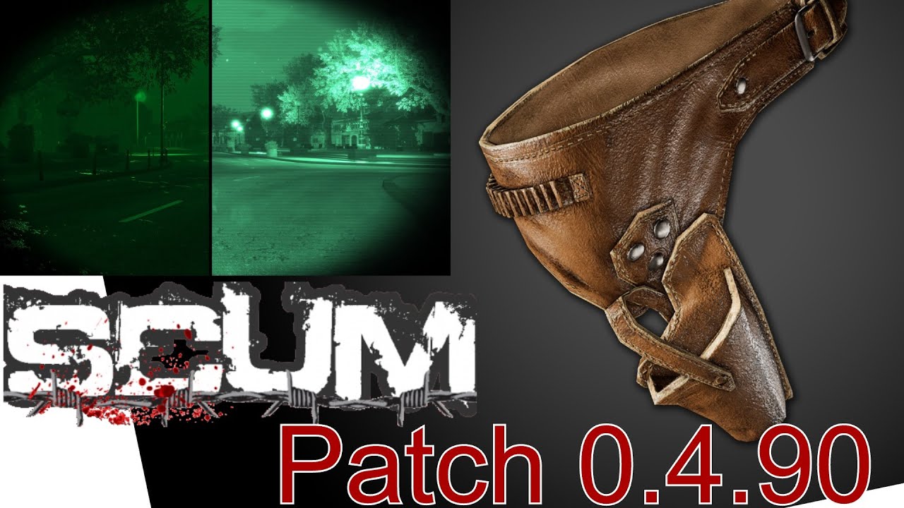 Scum Patch 4.90 Pistol Holster and New Vision Google Visuals!