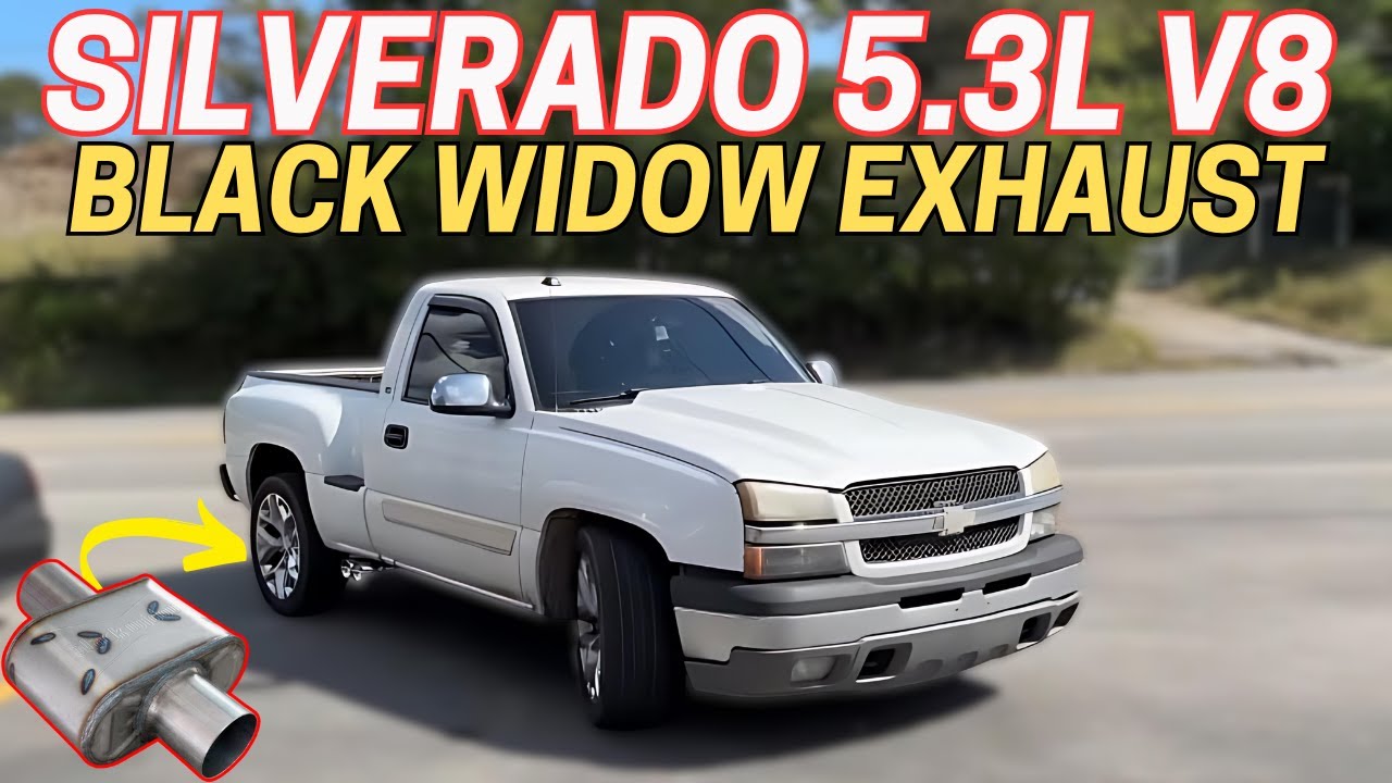 2006 Chevy Silverado LS 5.3L V8 Exhaust Sound w/ Black Widow Angry Housewife Muffler!