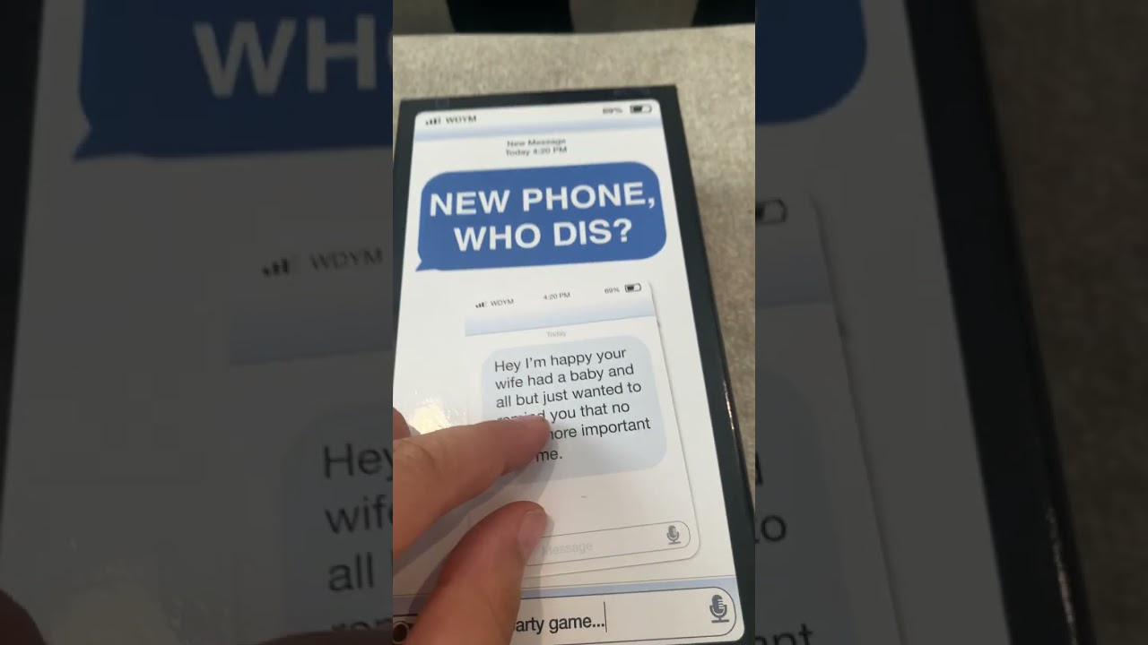 THAT RESPONSE | New Phone, Who Dis? Text Message Card Game by What Do You Meme?