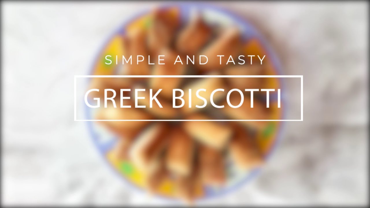 Simple and tasty Greek Biscotti | Paximadia