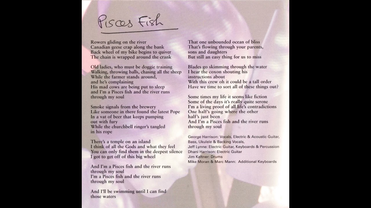 George Harrison - Pisces Fish (Instrumental)