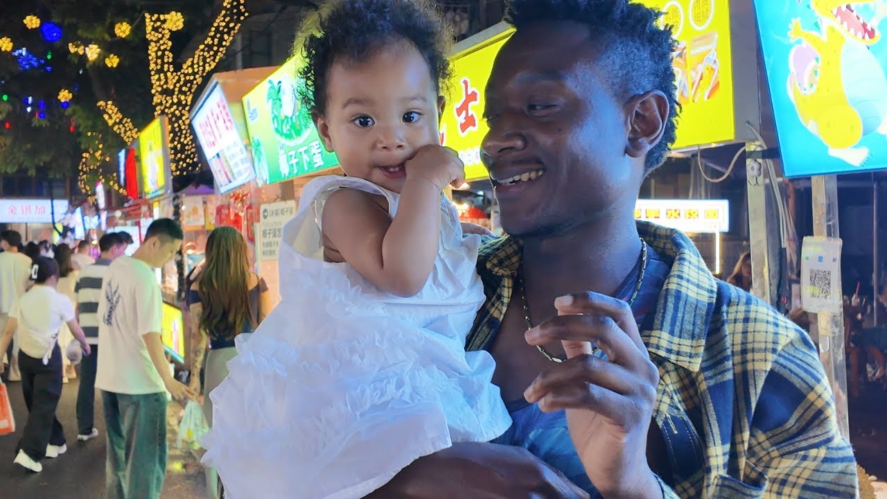I took my baby to China  Biggest Food Street Night market in a local neighborhood