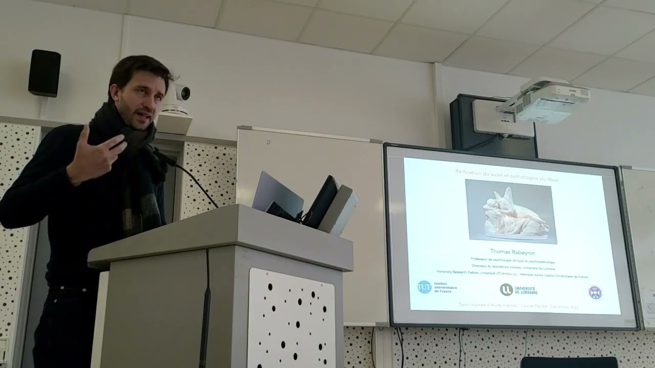 Réification du sujet et pathologies du rêver - Thomas Rabeyron