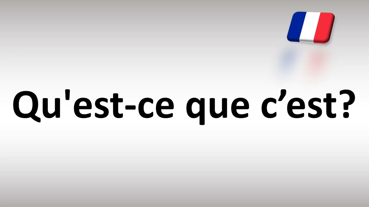 Как произносится &laquo;Qu'est-ce que C'est&raquo; (Что это) по-французски
