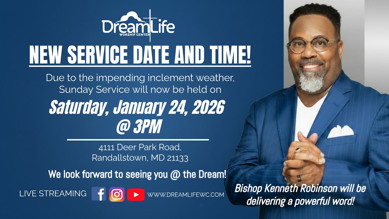 Due to the pending snowstorm, we invite you to join us online for this special Saturday Service.