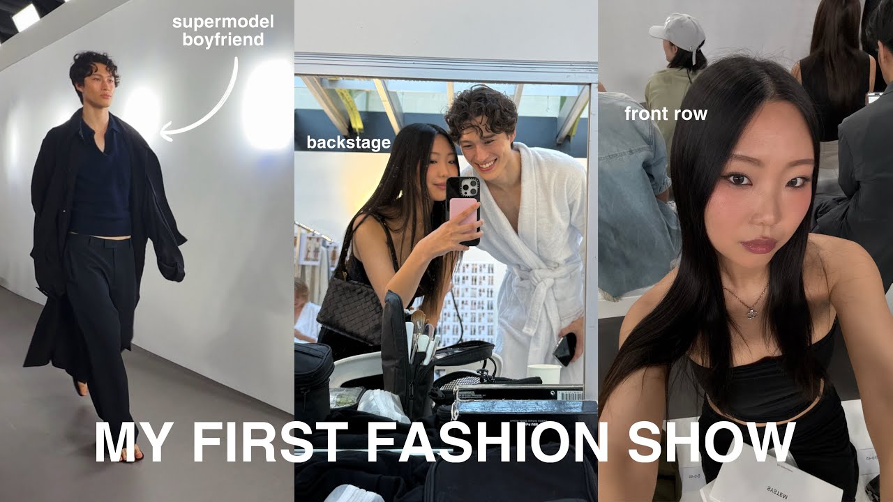 my first fashion show | watching my supermodel boyfriend walk the runway