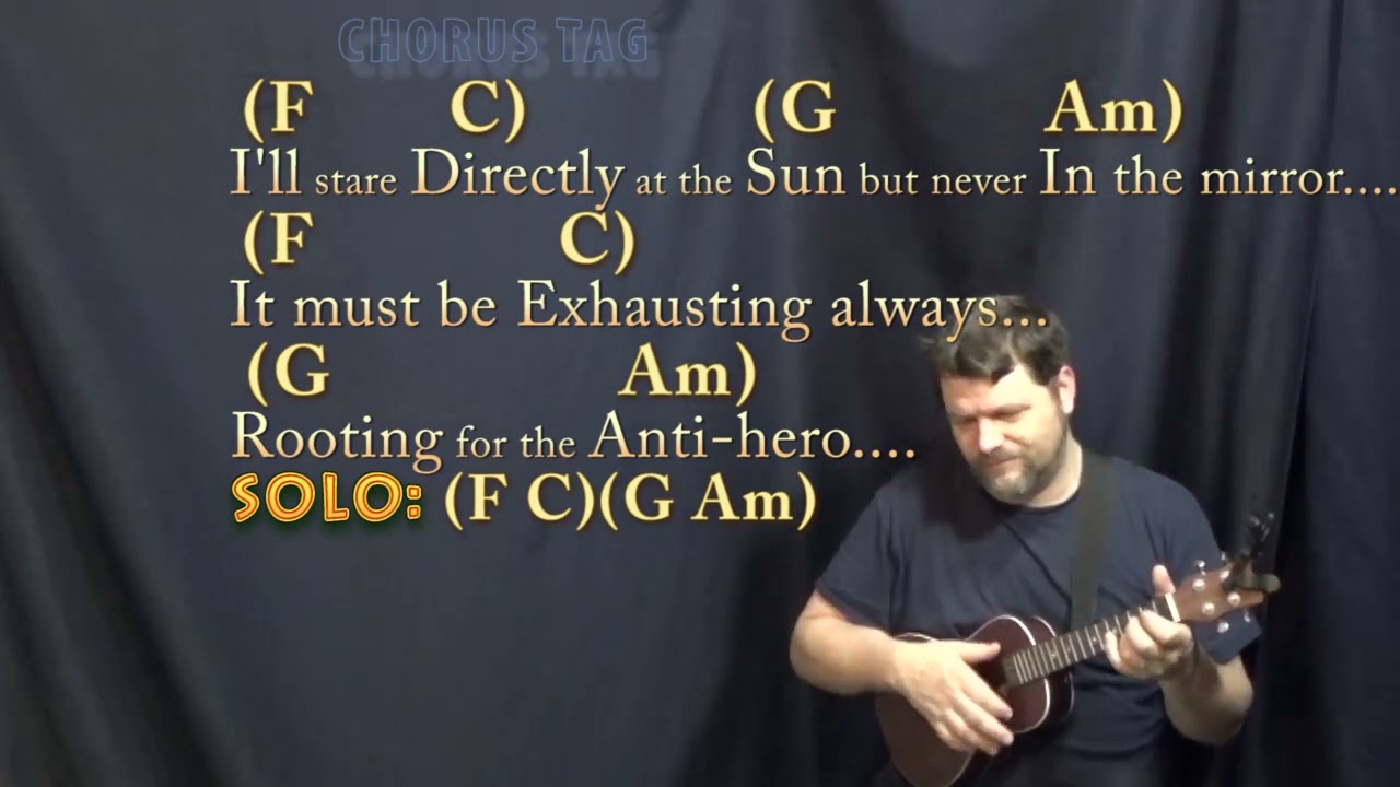 Anti-Hero (Taylor Swift) Ukulele Cover Lesson in C with Chords/Lyrics  #antihero #taylorswift
