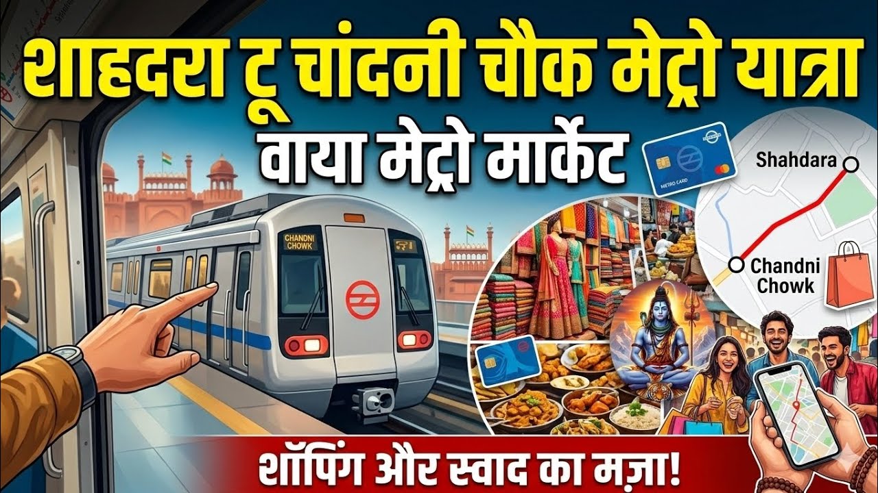 चांदनी चौक मार्केट की सैर 🚇