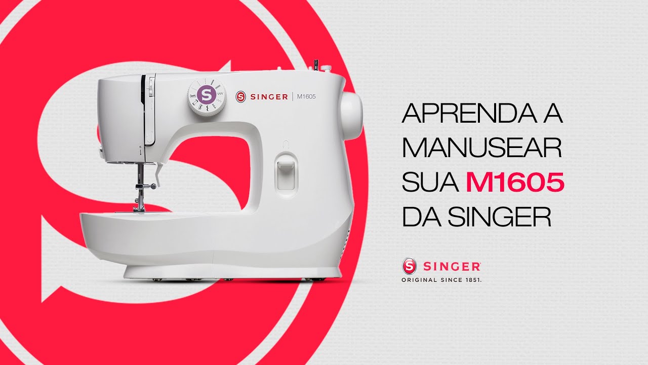 Como manusear a máquina de costura M1605 da Singer
