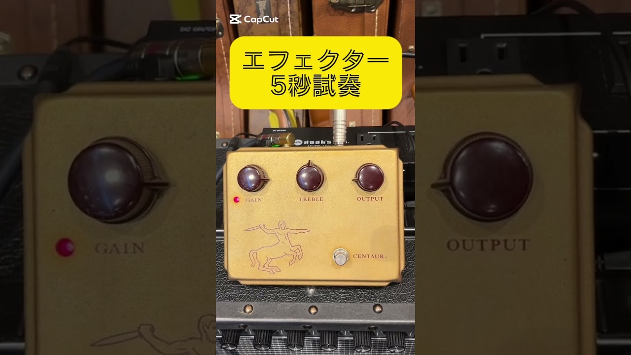 【エフェクター5秒試奏】KLON CENTAUR Gold Short Tail #effectpedals #guitar #guitarpedals #maruka楽器